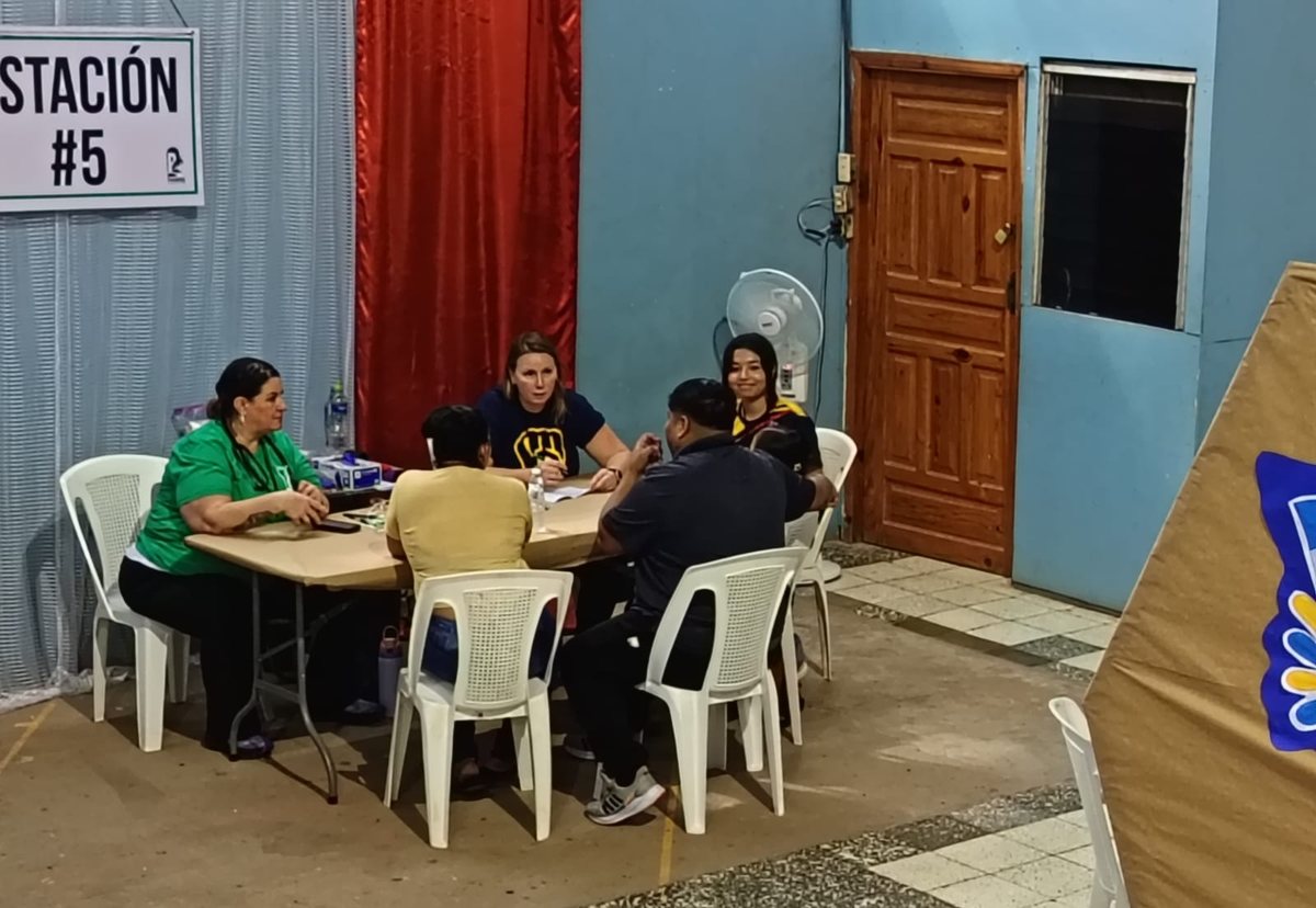 A care station at the medical mission